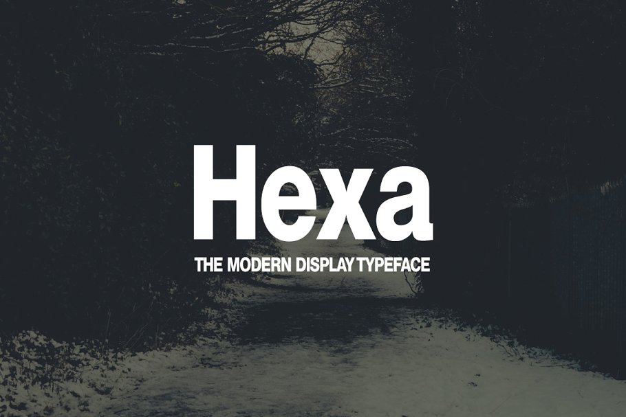 Пример шрифта Hexa #1